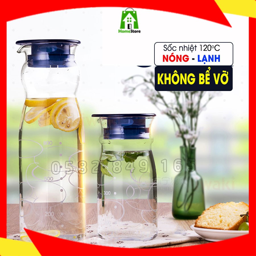Bình Thủy Tinh Iwaki KBT2893-BL 600ml