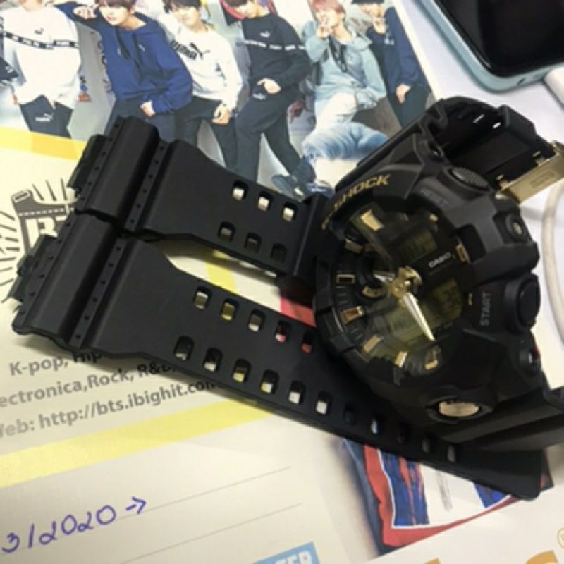 Dây G-Shock chuyên dành cho đồng hồ GA-100, GA-110, GA-120(GA-100, GA-110, GA-120) màu đen nhám.....