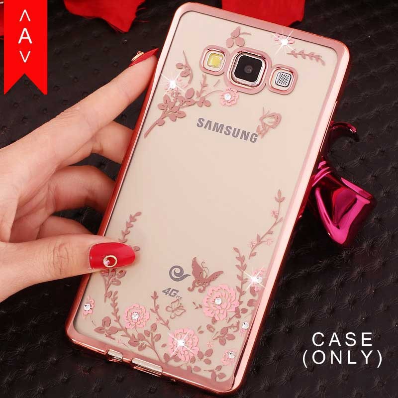 Ốp điện thoại nhựa mềm đính đá sang trọng có nhẫn đỡ Samsung A9 2016/ A9 Pro