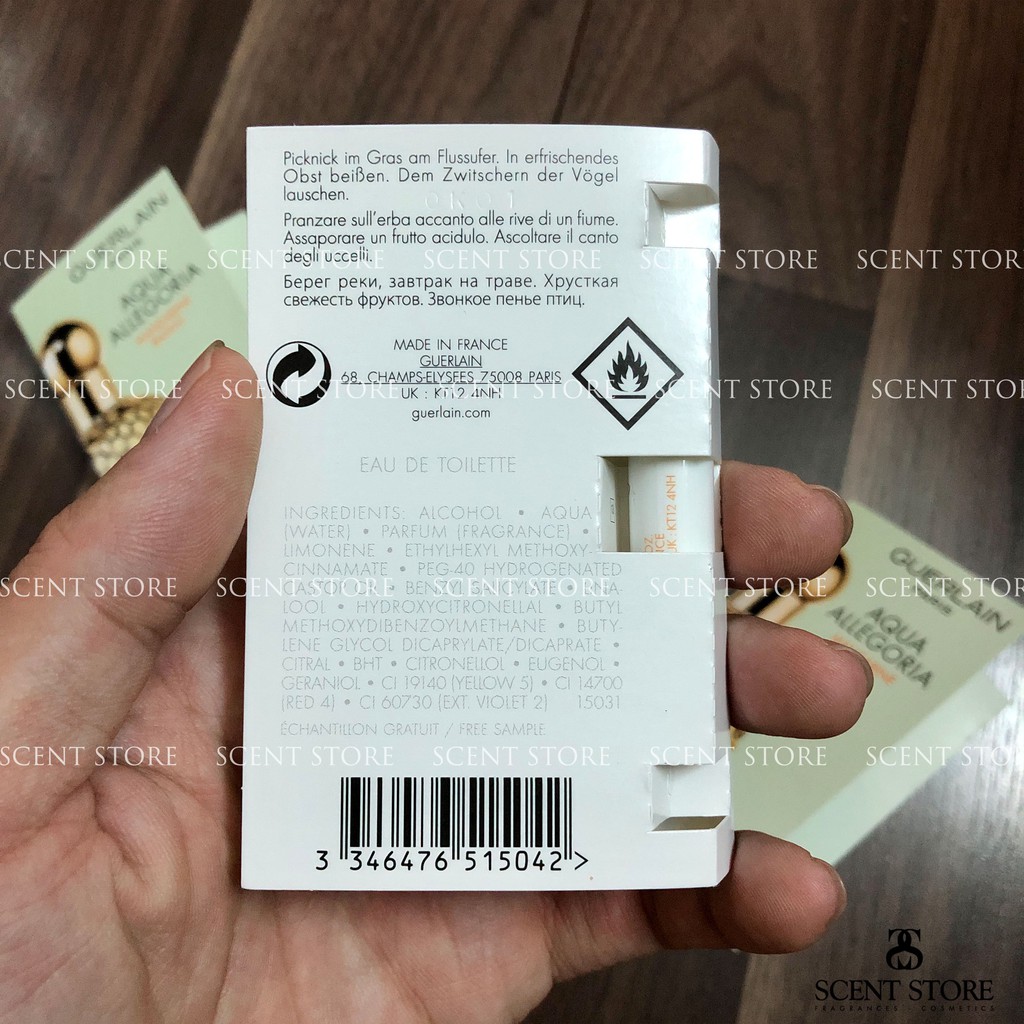Scentstorevn - Vial chính hãng nước hoa Guerlain Aqua Allegoria Mandarine Basilic