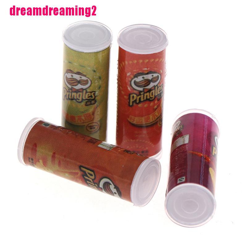 Bộ 4 Hộp Bánh Khoai Tây Tỉ Lệ 1: 12 Trang Trí Nhà Búp Bê