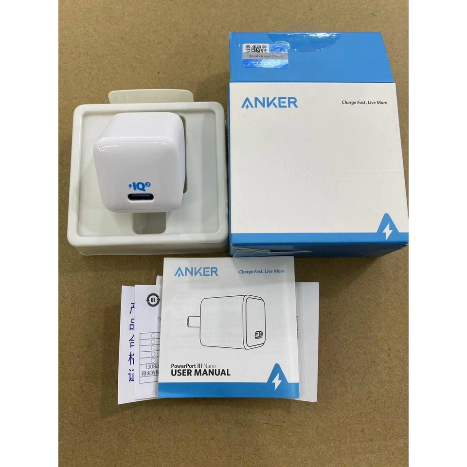 Củ Sạc 20W Anker Powerport III Nano A2633 và Cube A2149