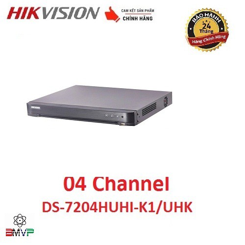 Đầu ghi hình 4 kênh Turbo HD 4.0 Hikvision DS-7204HUHI-K1/UHK - Hàng chính hãng