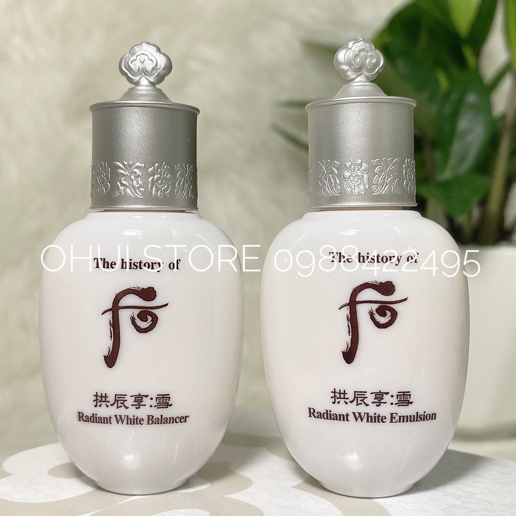 Combo hoa hồng và sữa dưỡng Whoo Seol Radiant White 2 x 20ml date 2024 - Có tem LG Vina