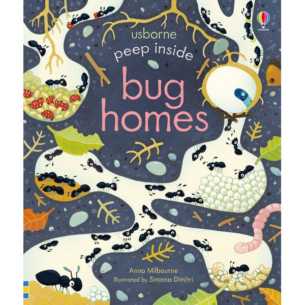 Sách - Anh: Peep Inside: Bug Homes