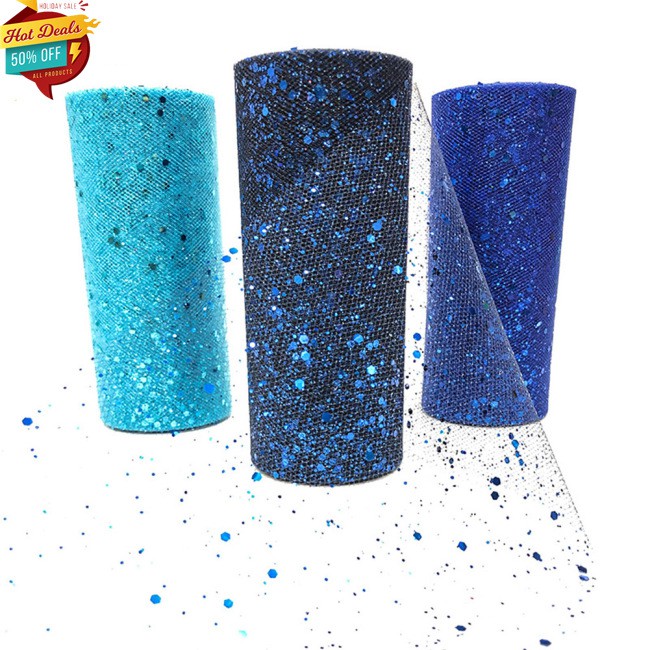 Cuộn Vải Tuyn 15cmx25y Trang Trí Đa Dụng Chất Lượng Cao