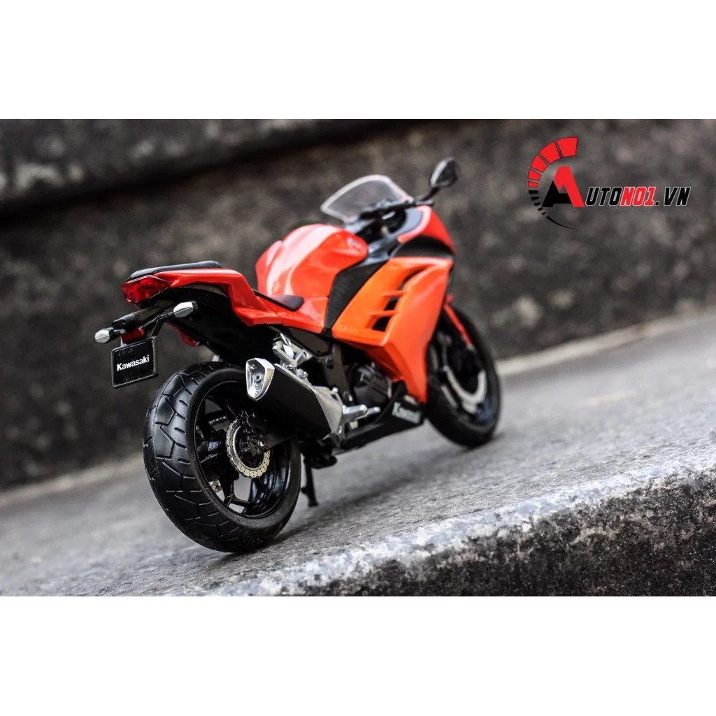 MÔ HÌNH XE KAWASAKI NINJA 250 ORANGE RED 1:12 JOYCITY 2026