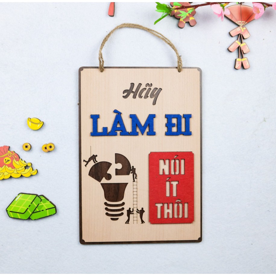 Bảng treo chữ slogan HÃY LÀM ĐI mẫu C12