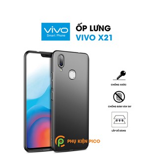 Ốp lưng Vivo X21 màu đen cao cấp bản vân tay trước máy