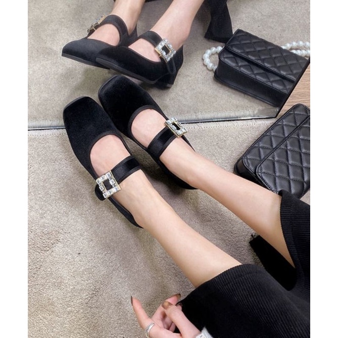 Giày cao gót nữ dáng tiểu thư mã H82