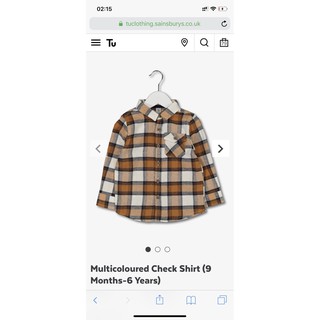 Áo sơ mi bé trai Tuclothing auth size 2,3,4,5,6y