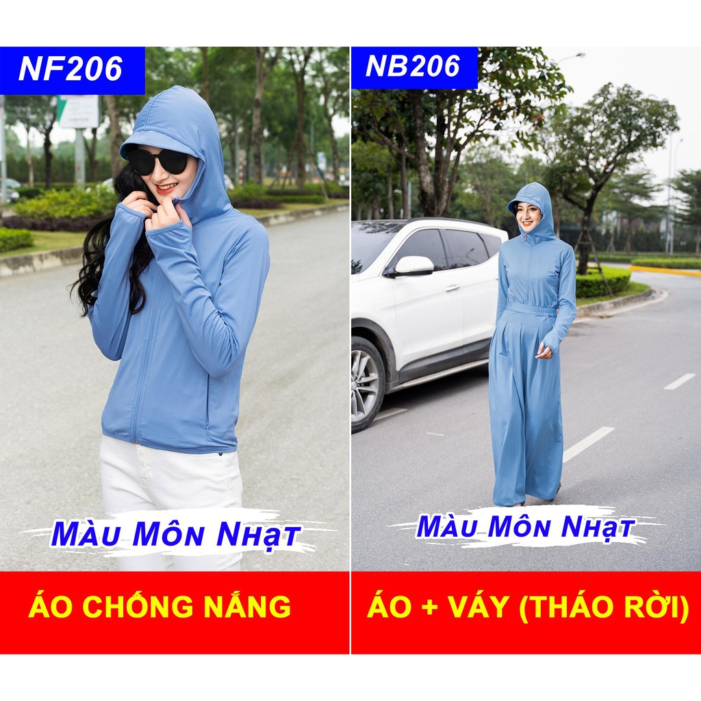 Chân Váy Chống Nắng Nữ Nhật Bản Chất Thun Lạnh Lỗ Thông Hơi Thoáng Khí +COTTON CooL Air Mềm Mịn Cực Mát