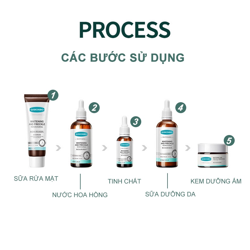 [Bao gồm hộp quà]Bộ Mỹ Phẩm Làm Mờ Nám Tàn Nhang Dưỡng Trắng Da Hiệu Quả Hàng Nhập Khẩu-QB-T5