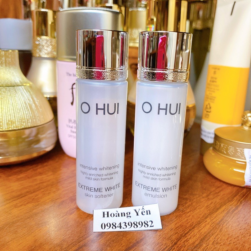 Cặp nước hoa hồng + sữa dưỡng ohui trắng da 20ml/ chai - Hàng Cty, tách set, date 2023