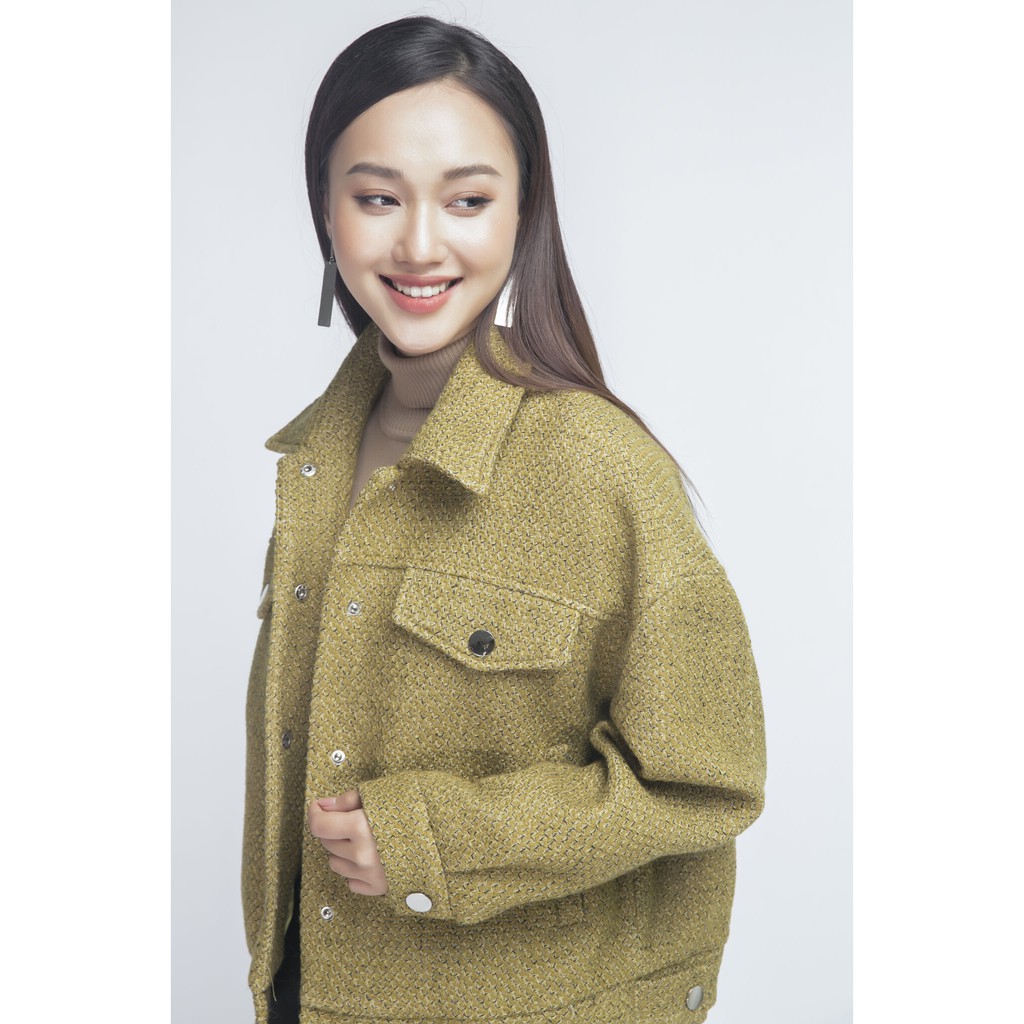[NHẬP WABRTL5 GIẢM 10% TỐI ĐA 50K ĐH 250K ]Áo khoác dạ cổ đức nữ IVY moda MS 70B6806
