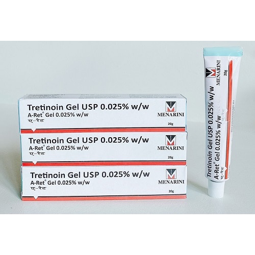 Tretinoin Aret - Tretinoin Gel USP A-ret Giảm mụn, mờ thâm nám, chống lão hóa