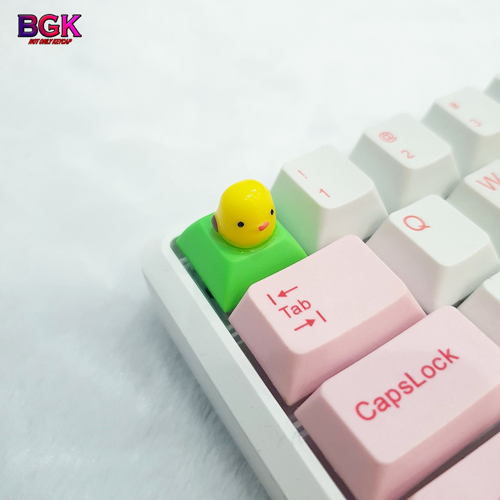 Keycap Lẻ gà con lon ton cực cute ( keycap resin độc lạ )( Keycap Artisan )