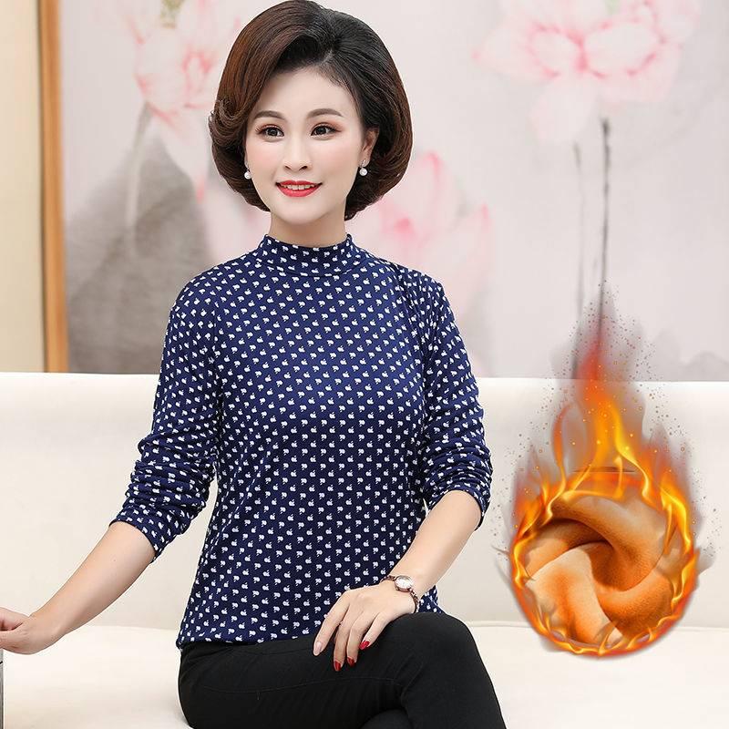 Áo thun tay dài thời trang cho phụ nữ trung niên