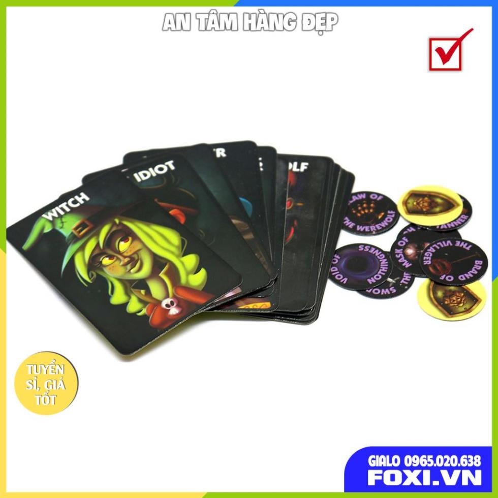 Combo Bài Ma Sói One Night+Day Break-Phiên bản Việt Hóa-Board Game Cao Cấp-Trò chơi trí tuệ