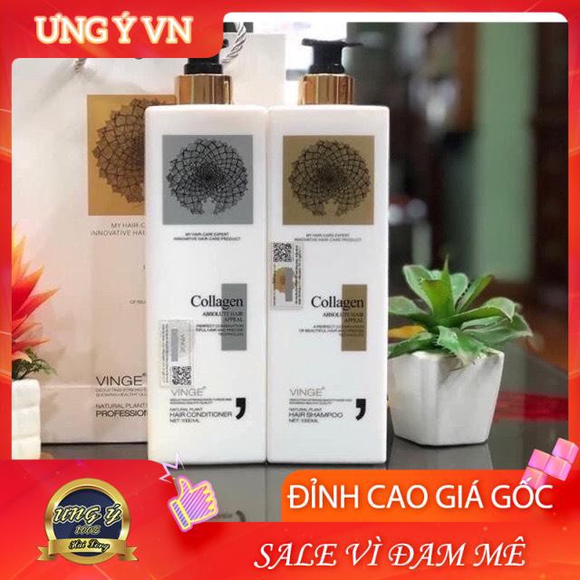 Bộ Dầu Gội + Xã Collagen Vinge