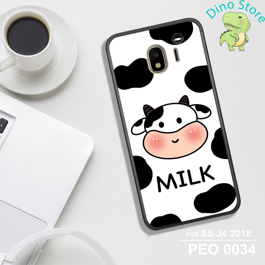 ỐP LƯNG UV SAMSUNG J4/J2 Pro/J2 Core, IN HÌNH CHÚ BÒ SỮA CUTE.