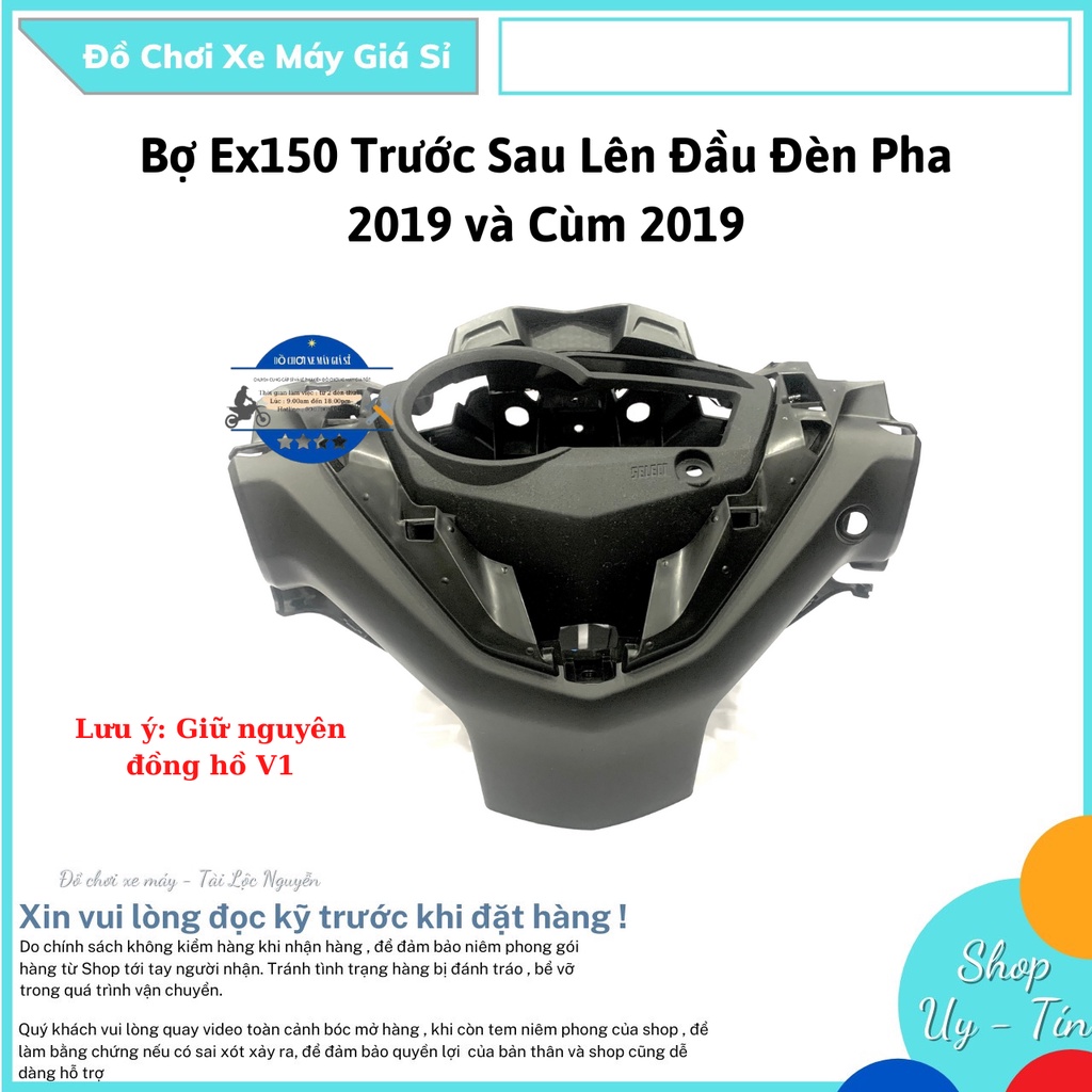Bợ Ex150 Trước Sau Lên Đầu Đèn Pha 2019 và Cùm 2019