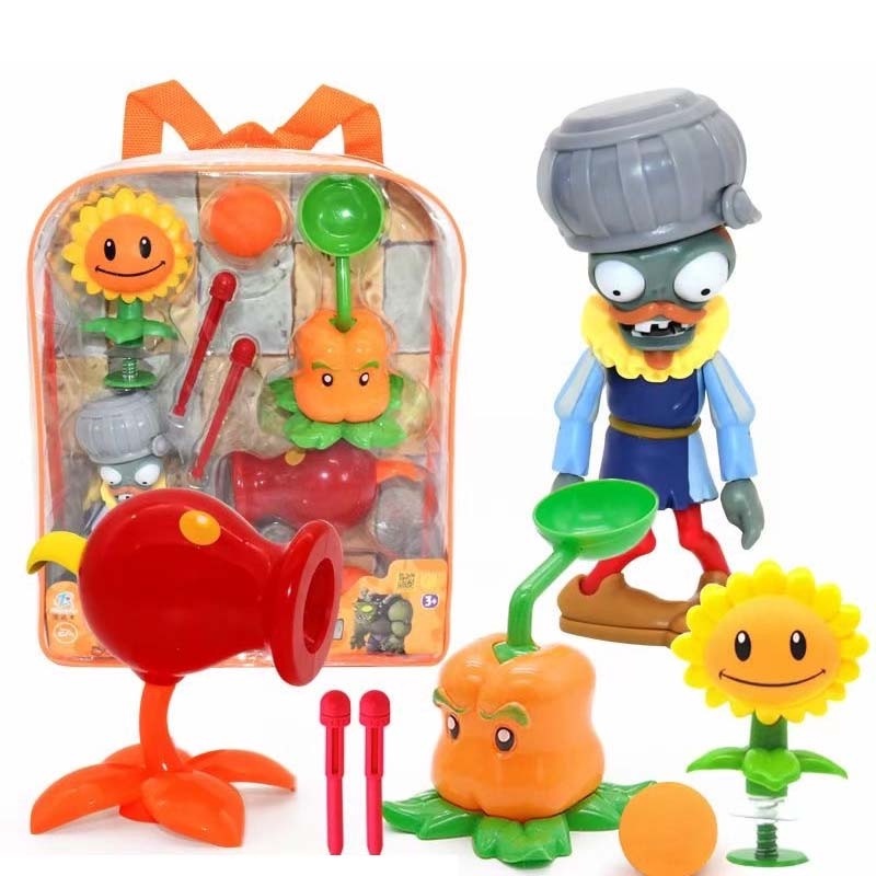 Thực vật mới. Set 2 Mô Hình Búp Bê Hoạt Hình Trong Game Zombies Làm Quà Tặng Cho Bé