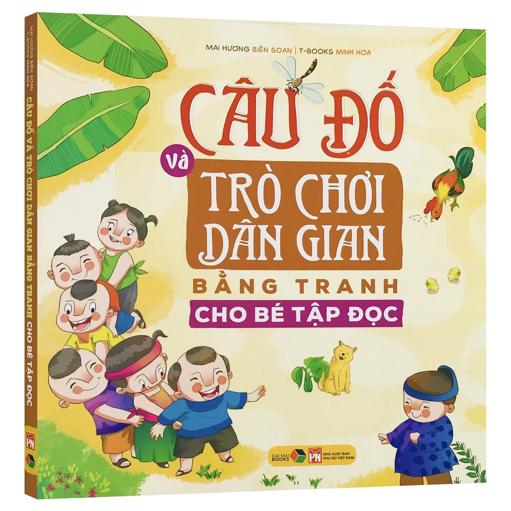 Sách - Câu đố và trò chơi dân gian bằng tranh cho bé tập đọc