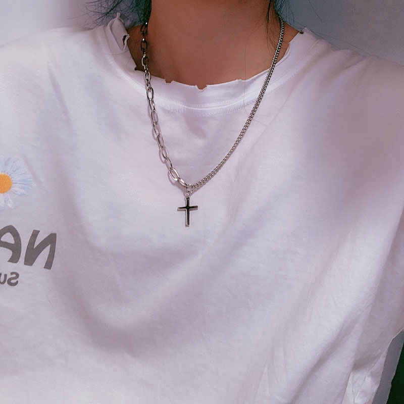 Dây Chuyền Mặt Thánh Giá Phong Cách Harajuku