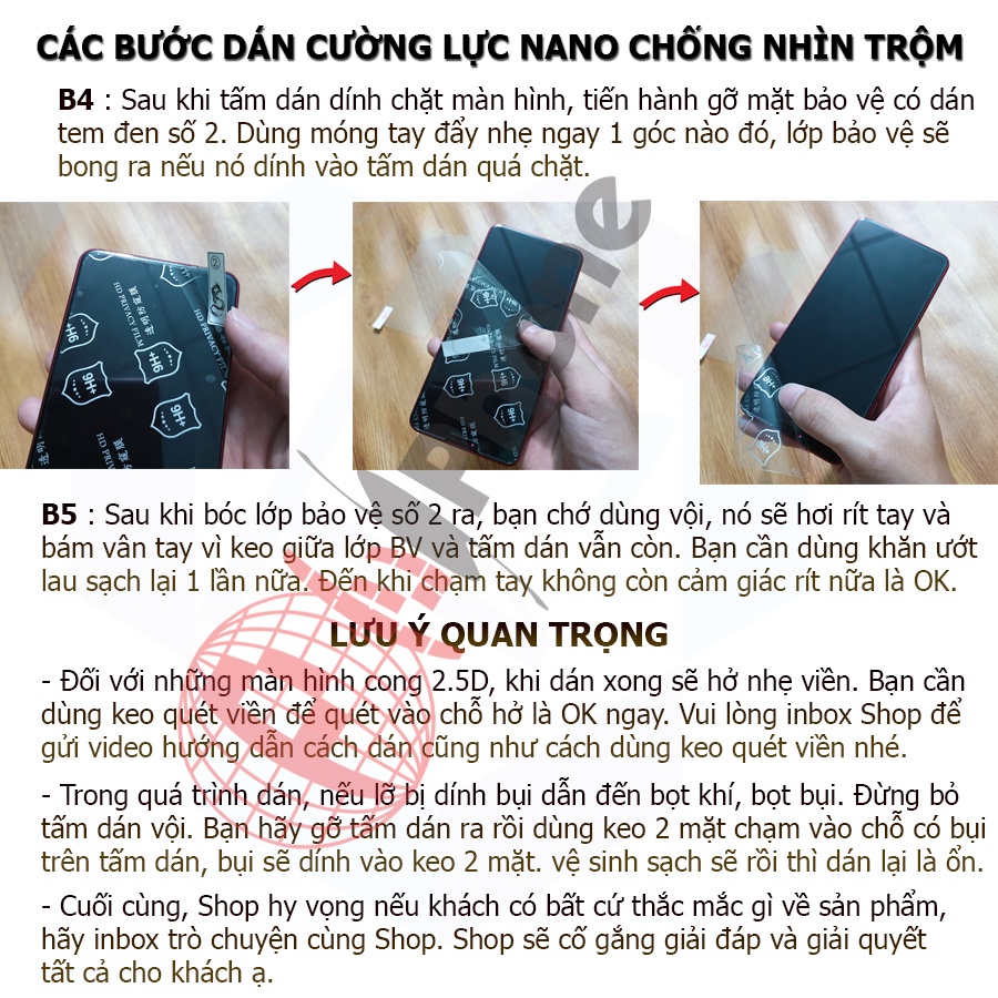 Dán chống nhìn trộm Xiaomi Mi 8, Mi 8 EE, Mi 8 Lite, Mi 8 SE, Mi 8 Pro - Dán cường lực dẻo nano 9H+