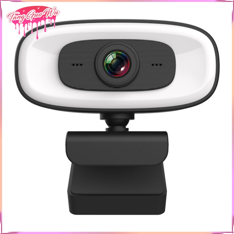 Webcam HD dùng cáp USB có micro điều chỉnh được với giá đỡ tripod cho cuộc họp để bàn máy tính tại nhà