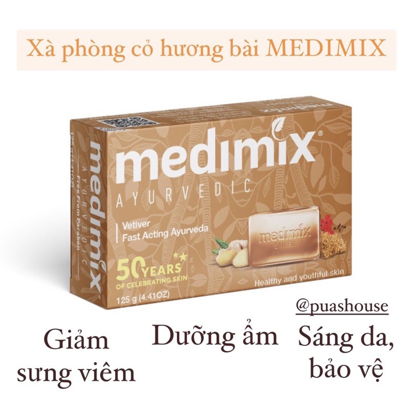 [CHÍNH HÃNG] XÀ PHÒNG THẢO DƯỢC MEDIMIX CỎ HƯƠNG BÀI 125G ẤN ĐỘ | BigBuy360 - bigbuy360.vn