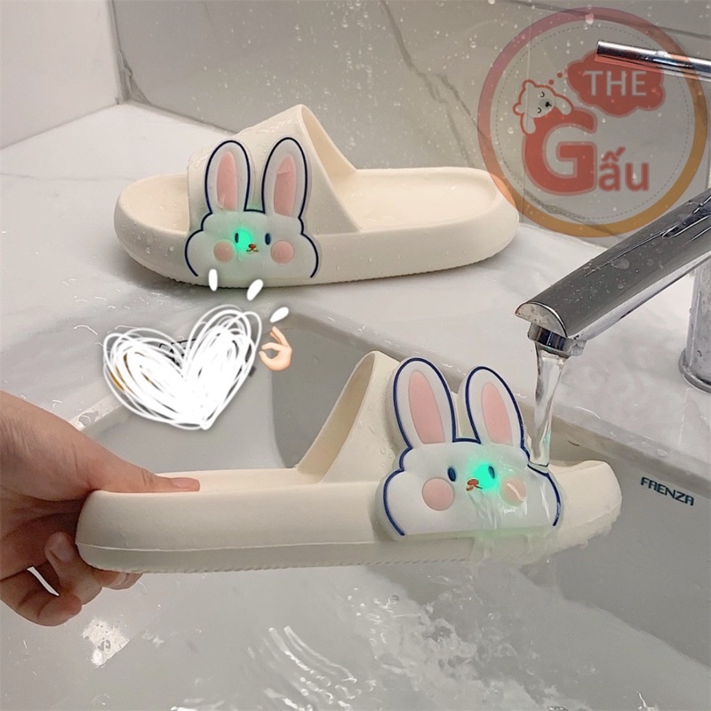 Dép phát sáng nhấp nháy hoạ tiết Gấu siêu dễ thương đế chống Trơn Trượt 😍