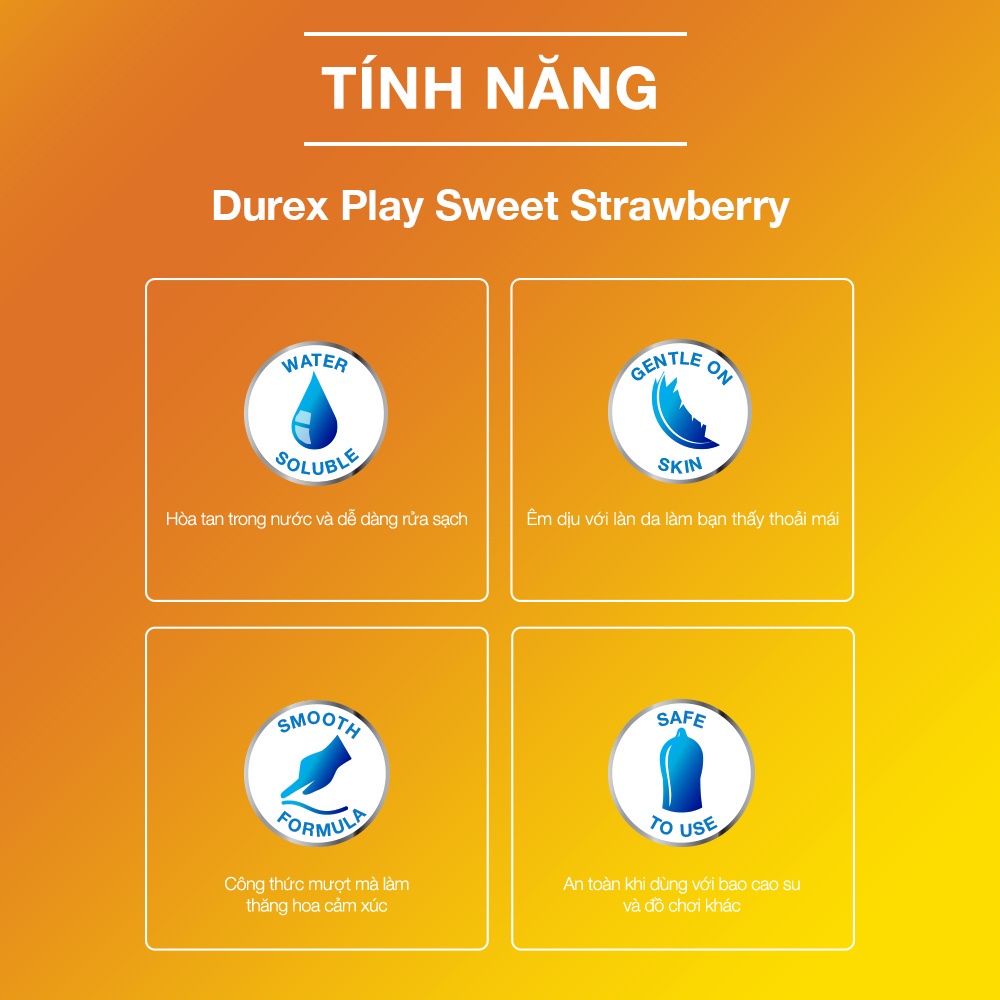Gel Bôi Trơn Durex Play Strawberry 100ml - Hương Dâu [FreeShip – Sale khô máu] Tổng kho bao cao su Hà Nội