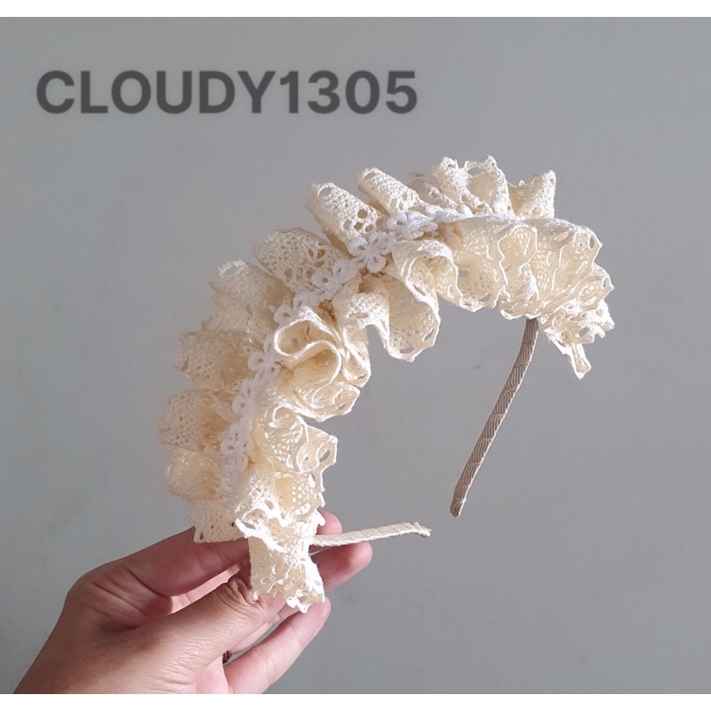 Cài tóc/ Bờm tóc ren nhúng công chúa