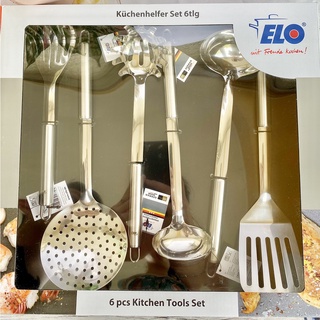 Bộ dụng cụ nhà bếp elo 6 món cao cấp inox 304 germany