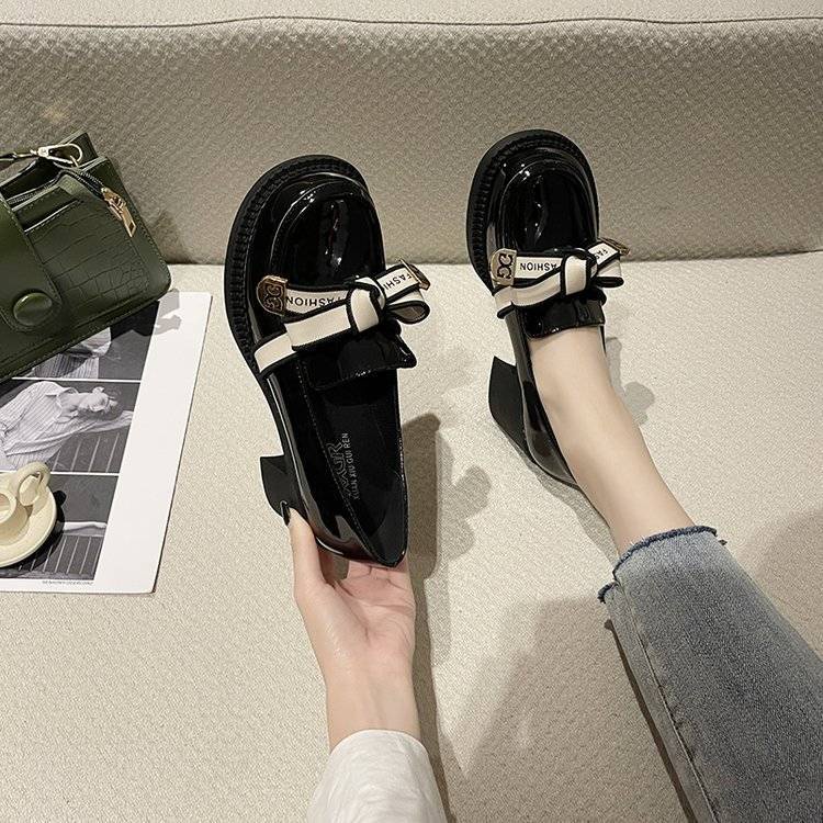 Giày oxford S & C da mềm cao 6cm phong cách Anh quốc chất lượng cao cho nữ