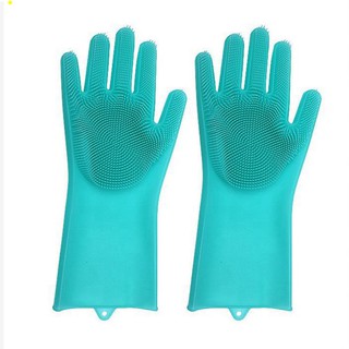 Găng tay silicon kiêm miếng rửa bát