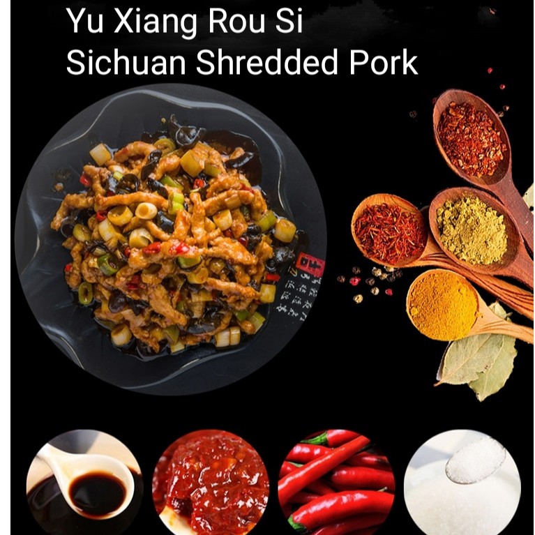 [5 gói- không có vỏ ngoài] Gia vị món Yu Xiang Rou Si/ Pork with Garlic Sauce/Sichuan Shredded Pork - 50g