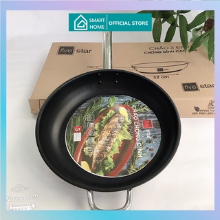 Chảo chống dính 3 đáy inox 430 Fivestar Standard -dùng được bếp từ- bh 5 năm(16cm/20cm/22cm/24cm/26cm/28cm/30cm/32cm)
