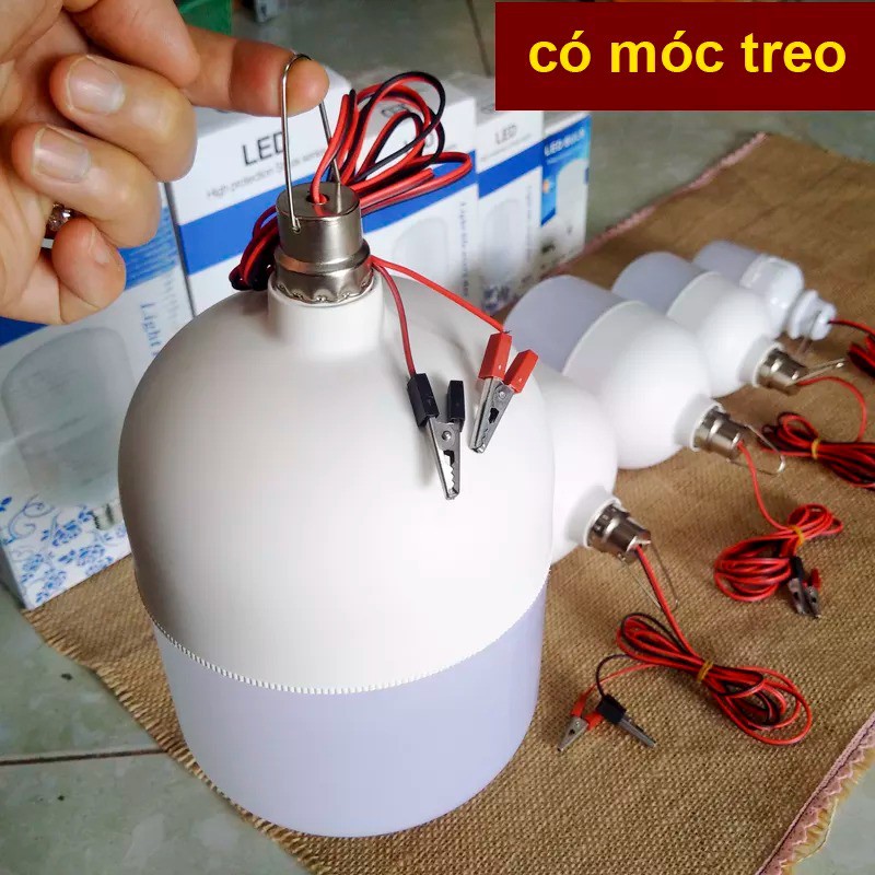 Bóng đèn LED 12v kẹp bình ắc quy 5W, 20W ,30W  ,40w  ,50w Loại Tốt (BH 12 Tháng) | BigBuy360 - bigbuy360.vn