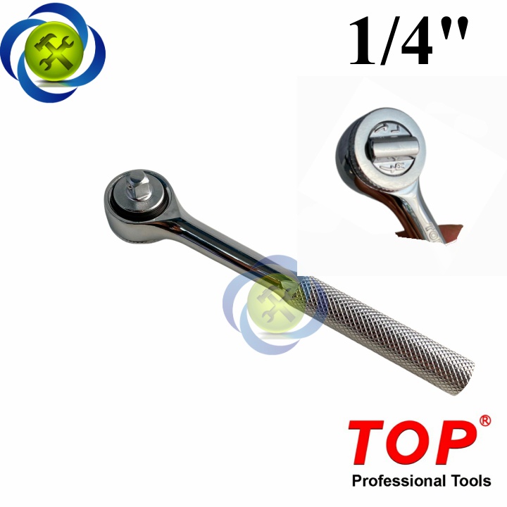 Cần siết tự động 1/4  TOP TW-060-1/4"CS  đầu tròn thân bóng dài 135mm