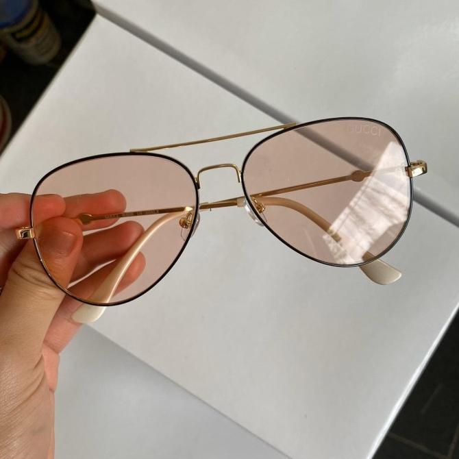 Kính Mát Thời Trang Hiệu Gucci Aviator Mocca Nagita Slavina Cho Nữ