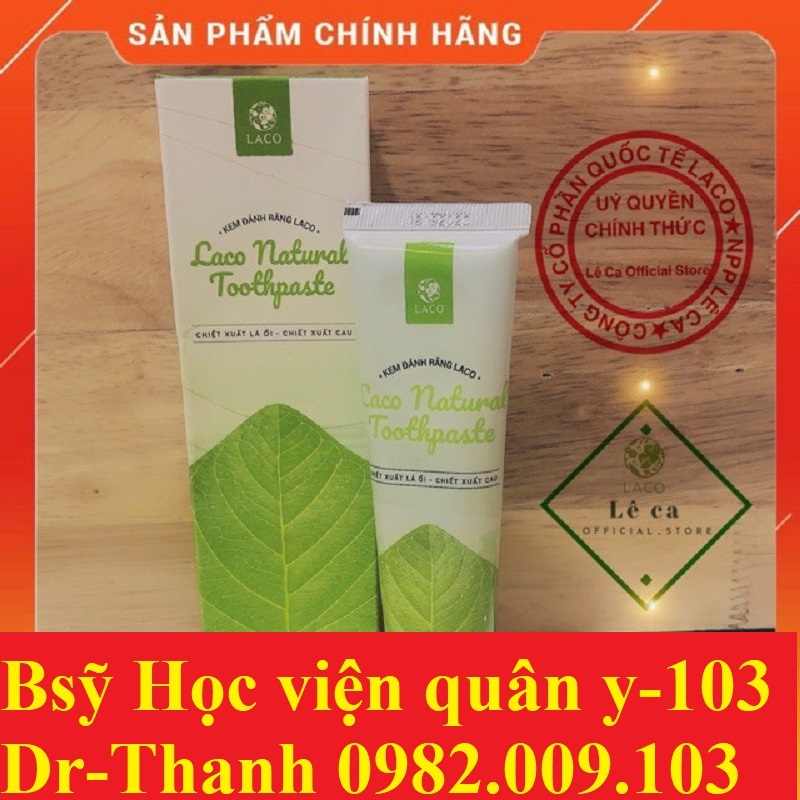 Bàn chải + Kem đánh răng hữu cơ LACO dành cho răng ê buốt, nhạy cảm, bảo vệ men răng giúp trắng sáng răng