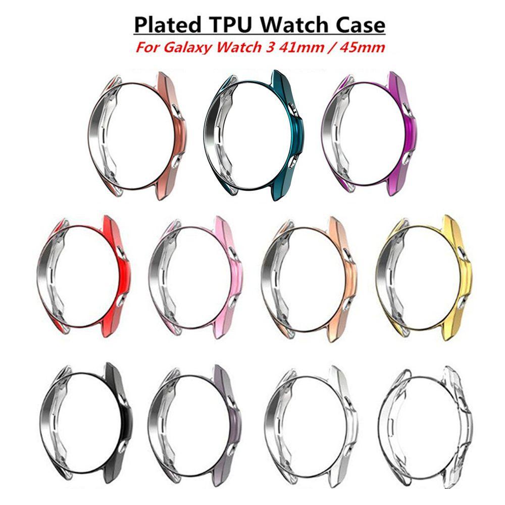 Ốp Bảo Vệ Bằng TPU Mạ Điện Siêu Mỏng Cho Đồng Hồ Thông Minh SAMSUNG Galaxy Watch 3 41mm 45mm