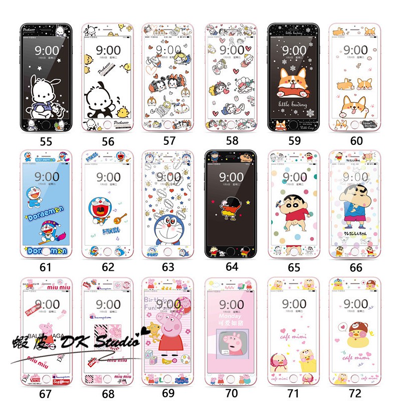 Ốp Điện Thoại In Hình Doraemon / One Piece / Cậu Bé Bút Chì Ngộ Nghĩnh Đáng Yêu Cho Iphone 8 7 Plus
