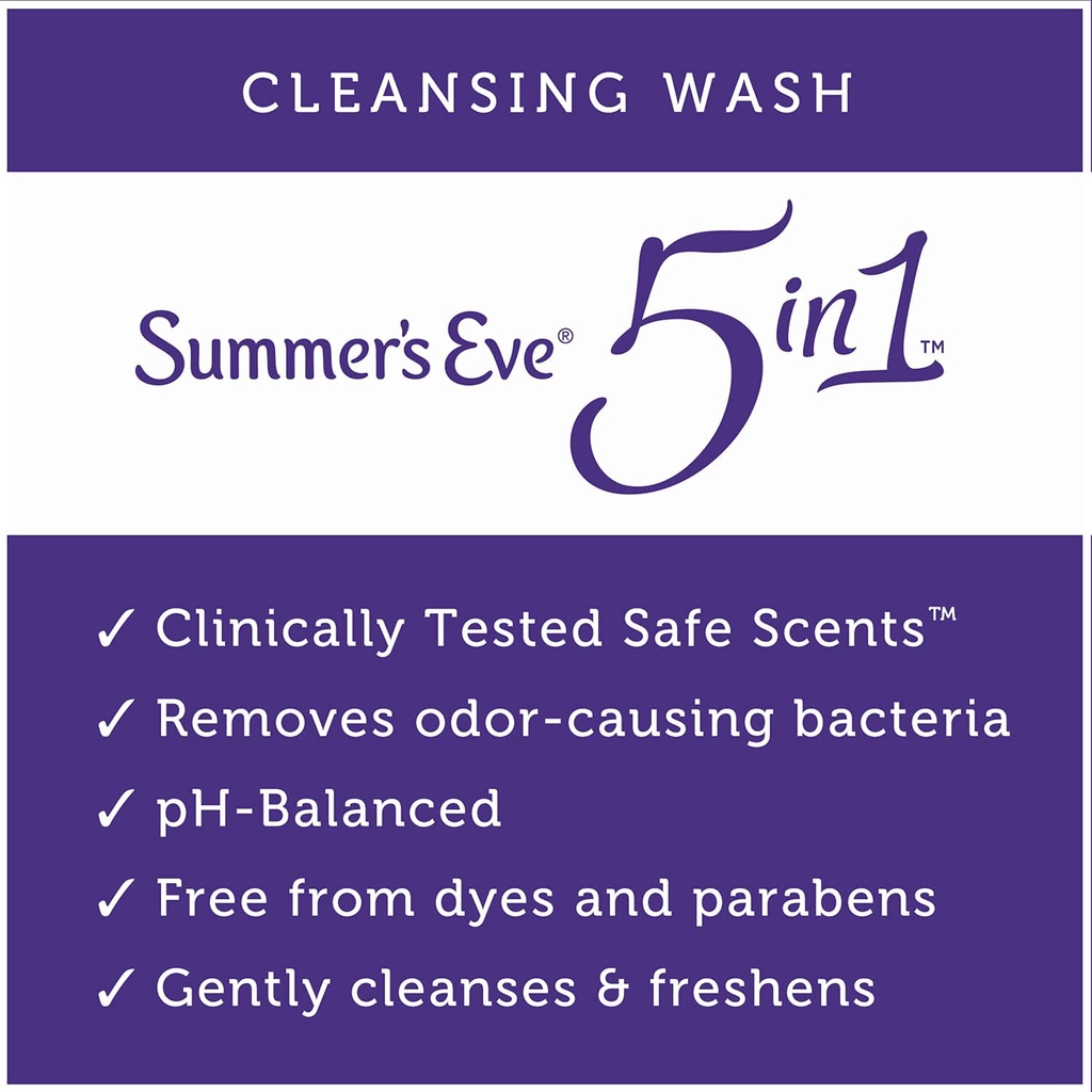 Dung dịch vệ sinh phụ nữ nước rửa phụ khoa Summer's Eve Lavender Night-time Mỹ 354ml