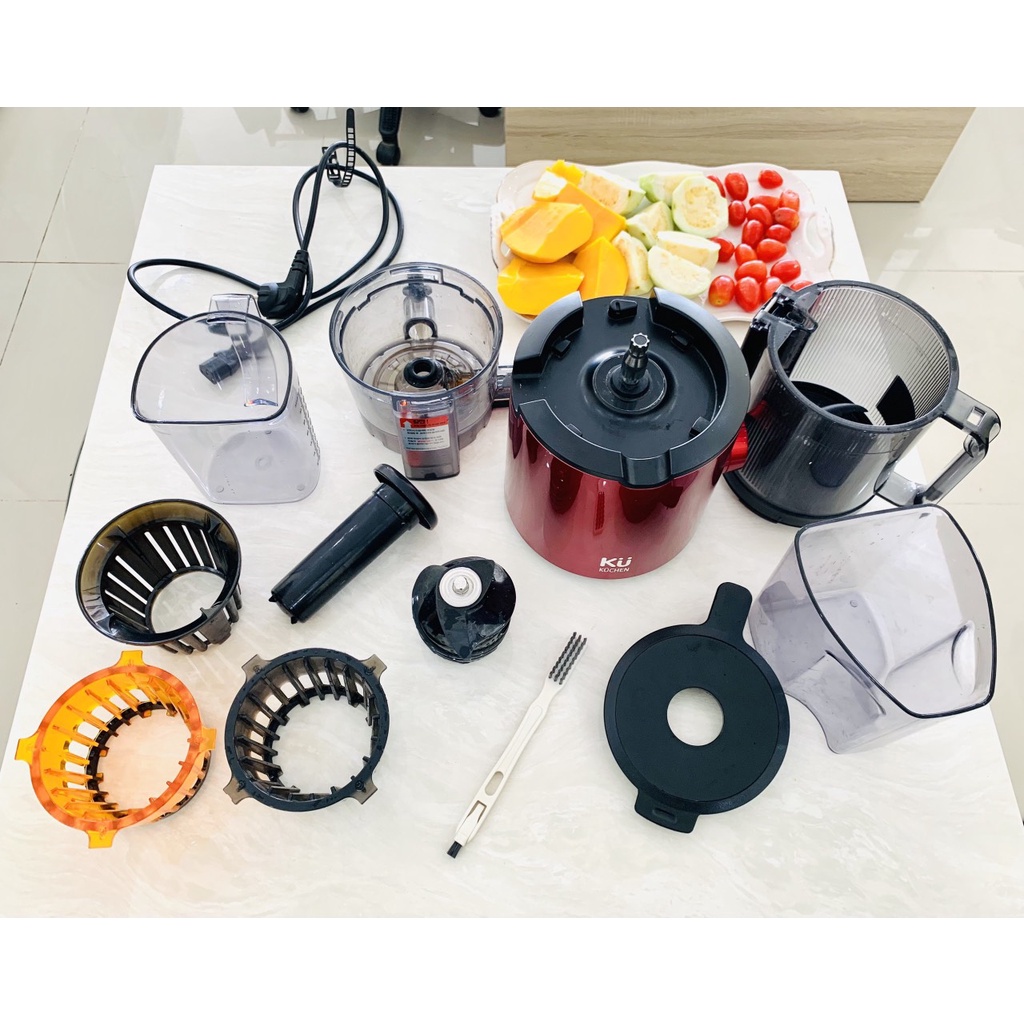 Máy ép chậm KUCHEN KU-1206 Hàn Quốc - công suất 200W - Dung tích cối 500ml - Ép nguyên trái cây rau củ - Bảo hành 10 năm