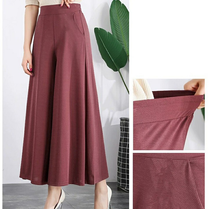 Quần ống suông lưng cao cạp chun xịn xò che khuyết điểm cho các nàng LN03 | BigBuy360 - bigbuy360.vn