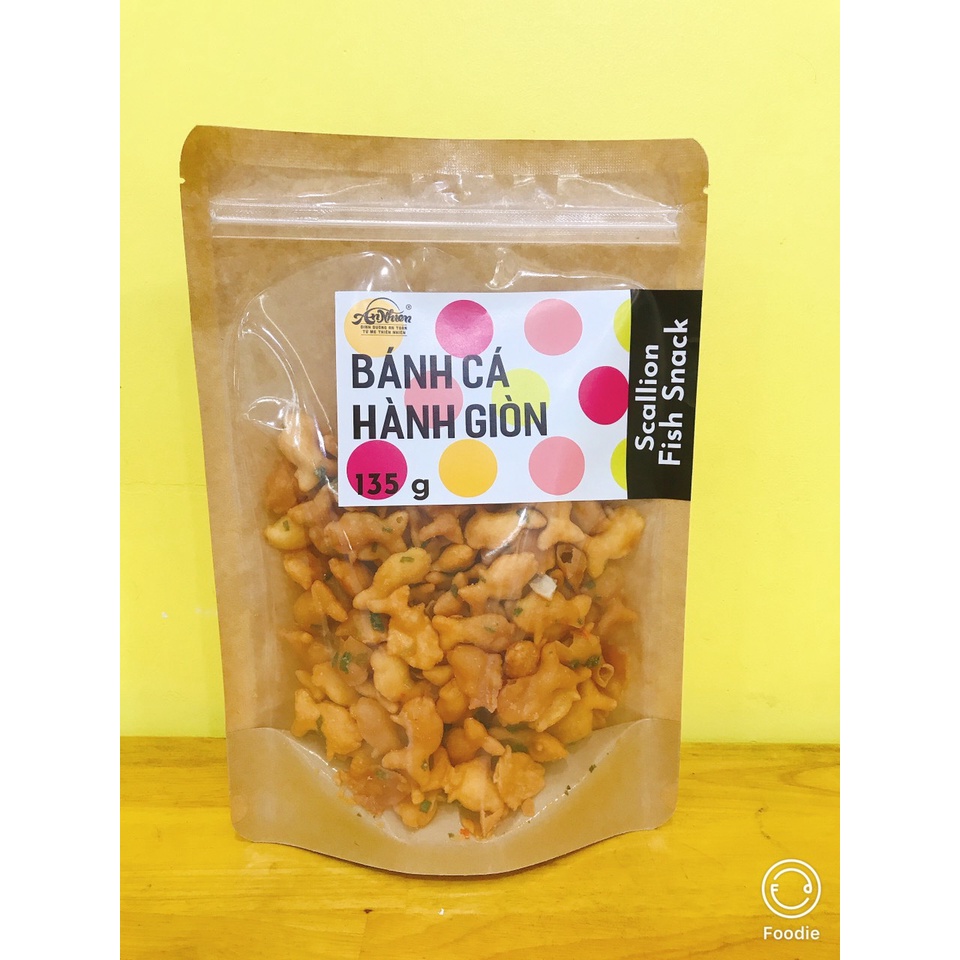 [ĐỘC QUYỀN] Bánh Cá Hành Giòn 135g, Ăn Vặt Snack Sạch, Ngon, Hương Vị Truyền Thống